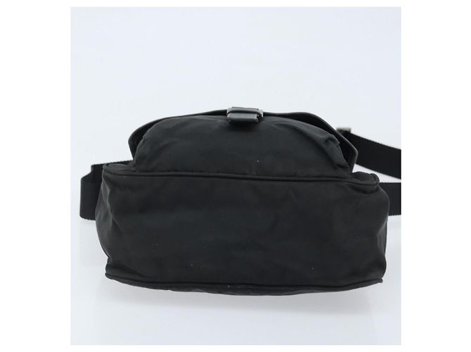 Borsa a Spalla PRADA in Nylon Nero Argento Autentica BSZ143 - vista 9