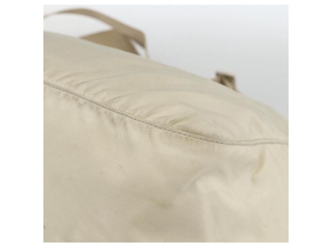 PRADA Schultertasche Nylon Beige Silber Authentisch AMZ363 - Ansicht 12