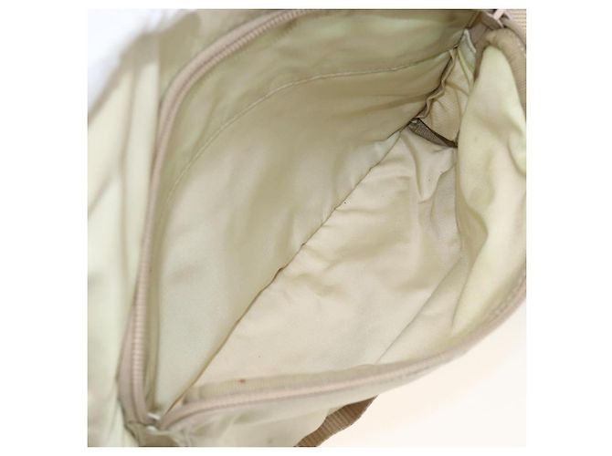 PRADA Schultertasche Nylon Beige Silber Authentisch AMZ363 - Ansicht 25