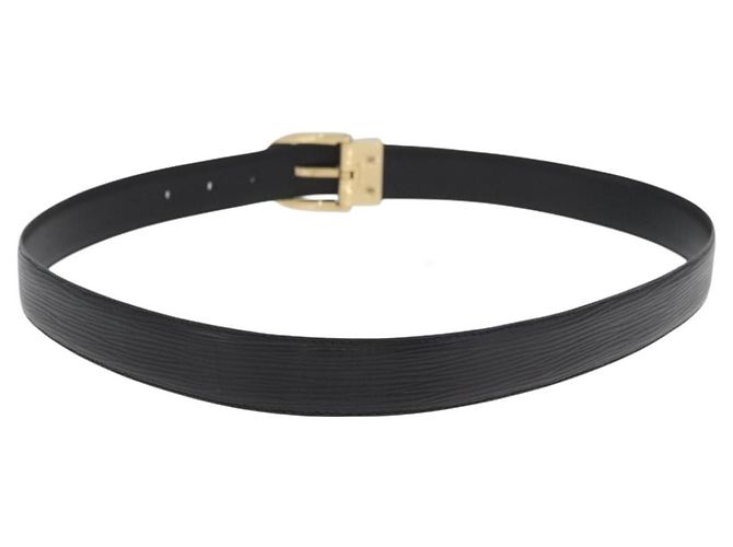 CINTURA EPI LOUIS VUITTON 41,3" Nera LV Auth th6640 Nero - vista 2
