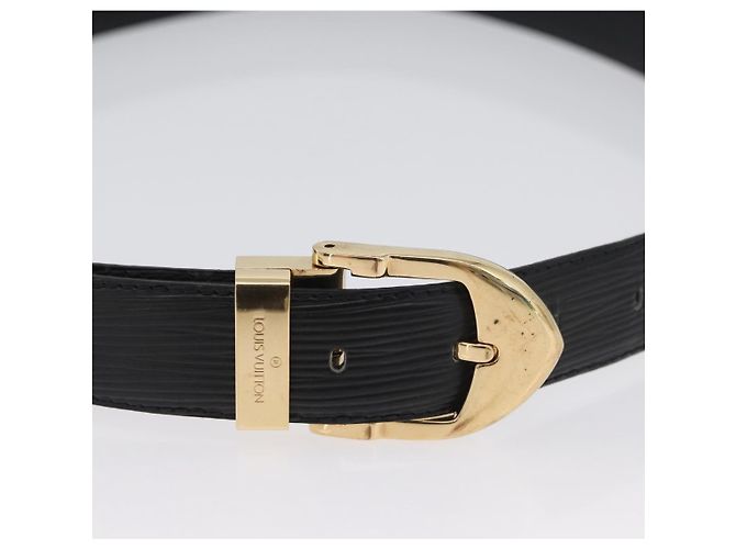 CINTURA EPI LOUIS VUITTON 41,3" Nera LV Auth th6640 Nero - vista 5