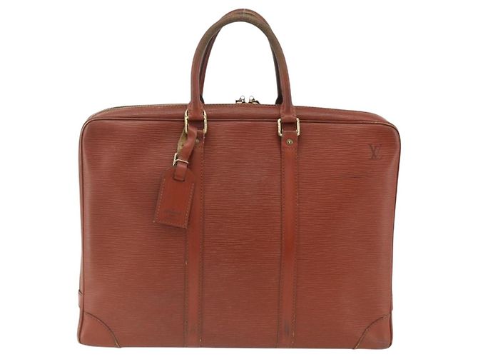 LOUIS VUITTON Epi Porta Documenti da Viaggio Borsa Business Marrone M54478 Auth BA11658 - vista 13