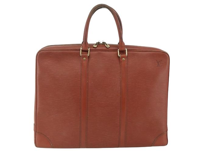 LOUIS VUITTON Epi Porta Documenti da Viaggio Borsa Business Marrone M54478 Auth BA11658 - vista 2