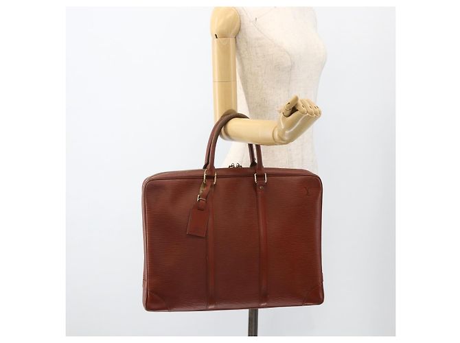 LOUIS VUITTON Epi Porta Documenti da Viaggio Borsa Business Marrone M54478 Auth BA11658 - vista 25