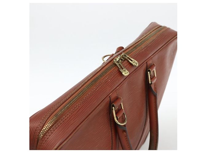 LOUIS VUITTON Epi Porta Documenti da Viaggio Borsa Business Marrone M54478 Auth BA11658 - vista 6
