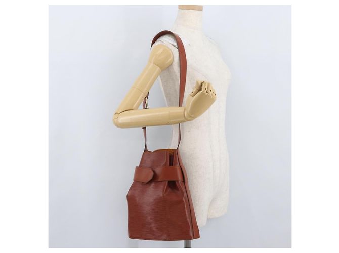 LOUIS VUITTON Epi Borsa A Spalla Paul PM Marrone M80203 LV Auth SW2283 - vista 19