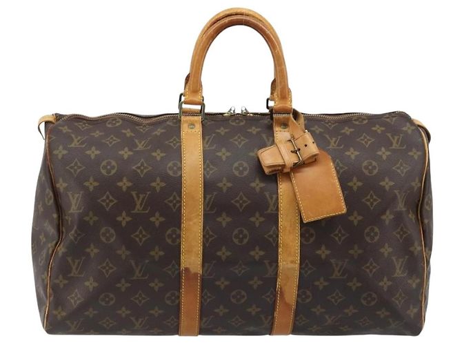 LOUIS VUITTON Borsa Boston Monogram Keepall 45 M41428 LV Auth bs33963 Monogramma - vista 2