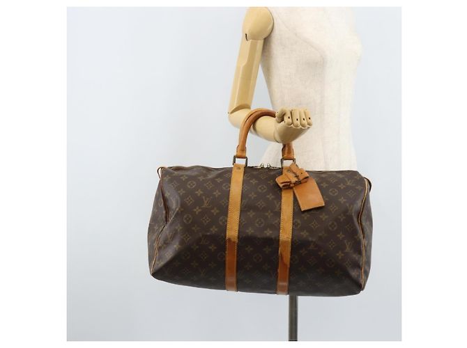 LOUIS VUITTON Borsa Boston Monogram Keepall 45 M41428 LV Auth bs33963 Monogramma - vista 20