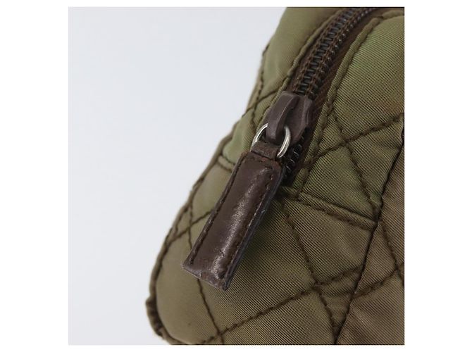Prada Pochette in nylon khaki Auth AMZ393 Cachi - vista 12