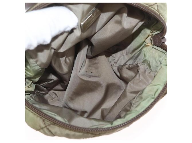 Prada Pochette in nylon khaki Auth AMZ393 Cachi - vista 15