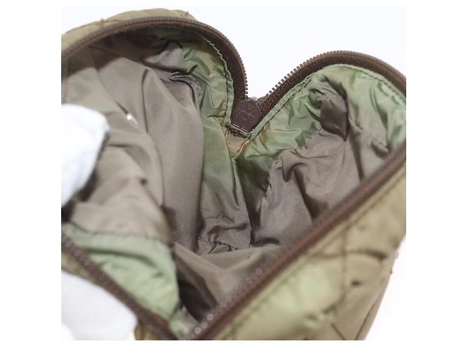 Prada Pochette in nylon khaki Auth AMZ393 Cachi - vista 16