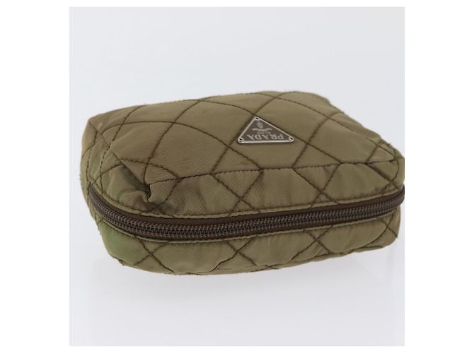Prada Pochette in nylon khaki Auth AMZ393 Cachi - vista 6
