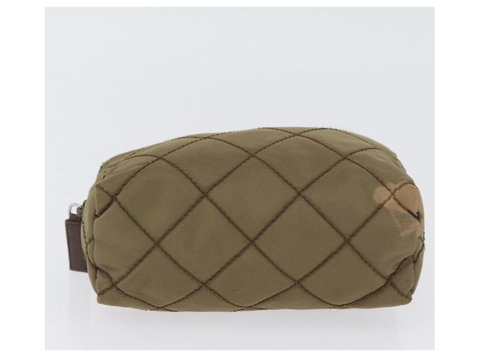 Prada Pochette in nylon khaki Auth AMZ393 Cachi - vista 7