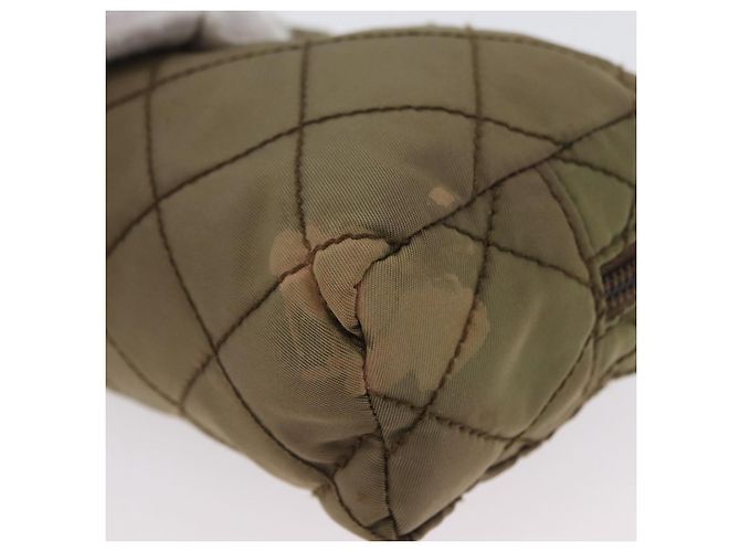 Prada Pochette in nylon khaki Auth AMZ393 Cachi - vista 9