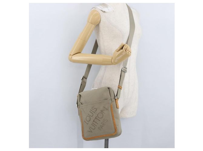 LOUIS VUITTON Borsa a Spalla Damier Geant Sitadan Beige Sabre M93041 Auth ep13905 - vista 23