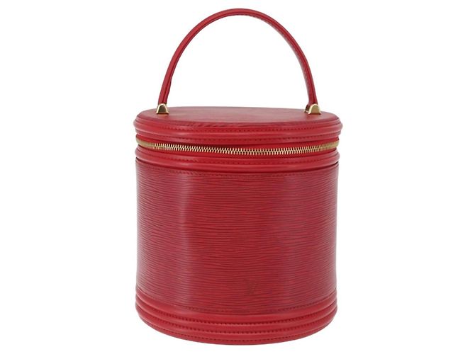 LOUIS VUITTON Borsa a Mano Epi Cannes Rossa M48037 LV Auth AMZ418 Rosso - vista 2