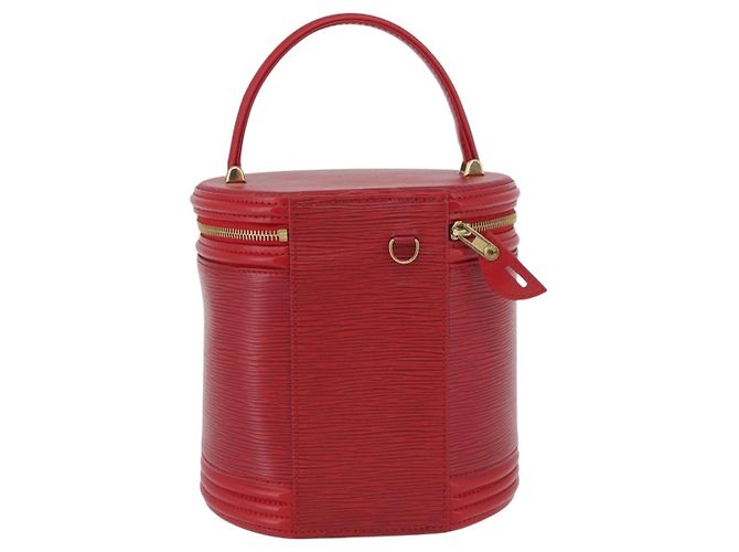 LOUIS VUITTON Borsa a Mano Epi Cannes Rossa M48037 LV Auth AMZ418 Rosso - vista 3