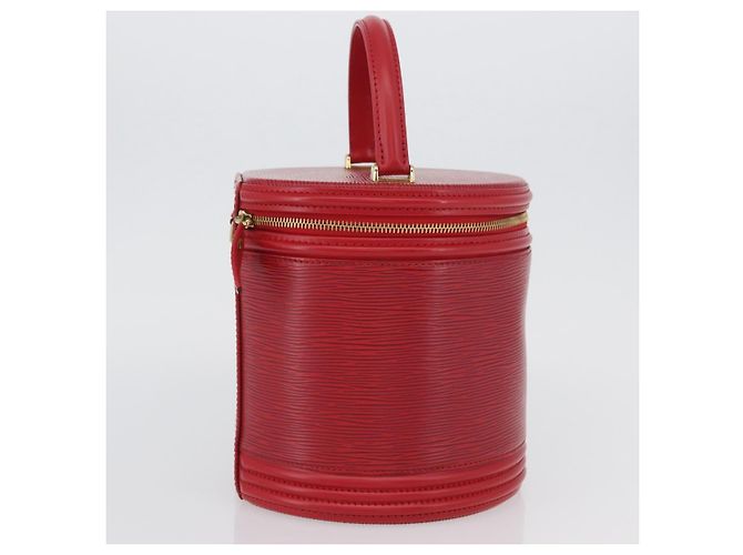 LOUIS VUITTON Borsa a Mano Epi Cannes Rossa M48037 LV Auth AMZ418 Rosso - vista 5