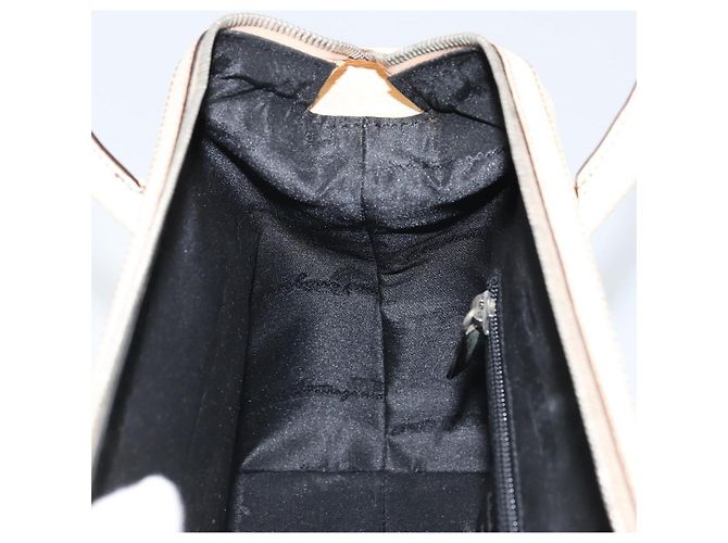 Borsa a mano Salvatore Ferragamo in pelle beige argento Auth bs34125 - vista 20