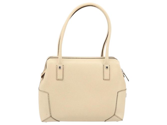 Borsa a mano Salvatore Ferragamo in pelle beige argento Auth bs34125 - vista 3