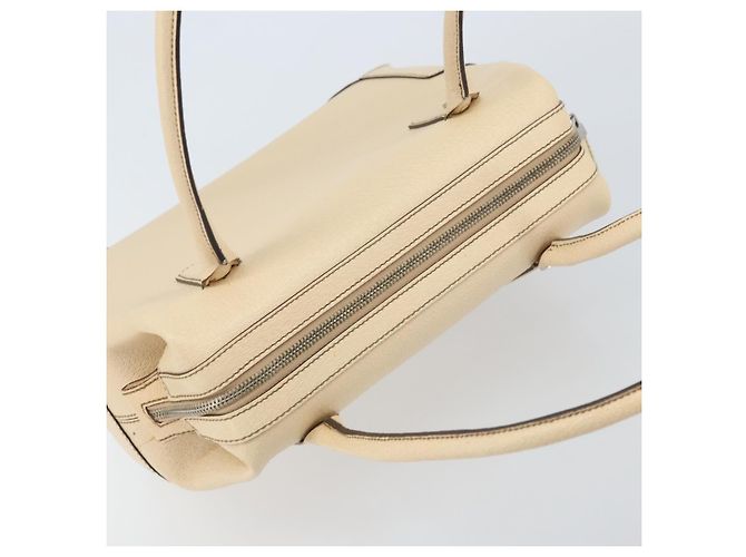 Borsa a mano Salvatore Ferragamo in pelle beige argento Auth bs34125 - vista 6