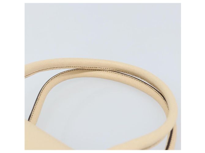 Borsa a mano Salvatore Ferragamo in pelle beige argento Auth bs34125 - vista 8