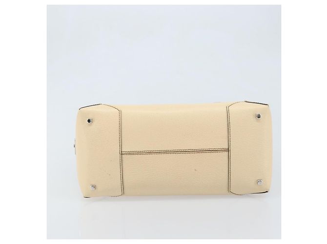 Borsa a mano Salvatore Ferragamo in pelle beige argento Auth bs34125 - vista 9
