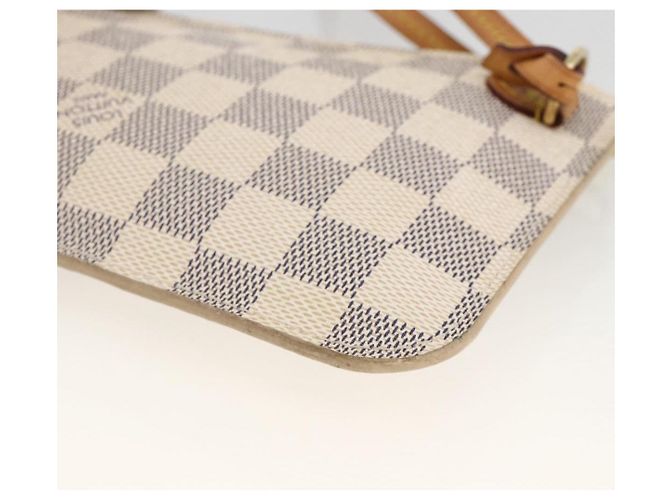 LOUIS VUITTON Damier Azur Neverfull PM Pouch Accessory Pouch LV Auth BA11621 - view 15