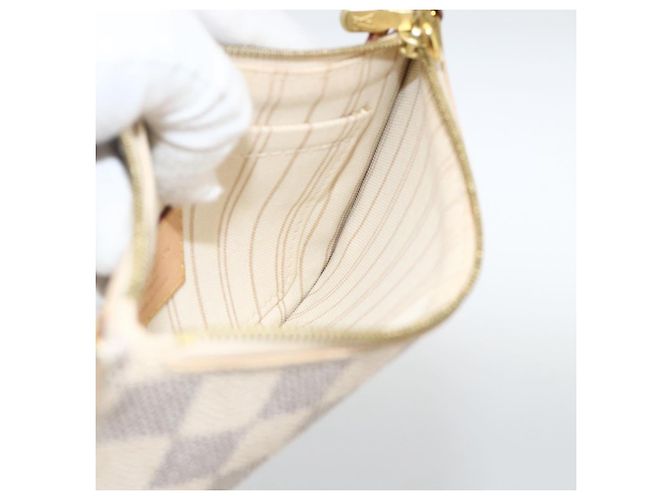 LOUIS VUITTON Damier Azur Neverfull PM Pouch Accessory Pouch LV Auth BA11621 - view 18