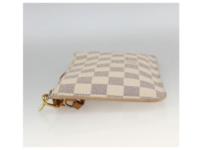 LOUIS VUITTON Damier Azur Neverfull PM Pouch Accessory Pouch LV Auth BA11621 - view 4