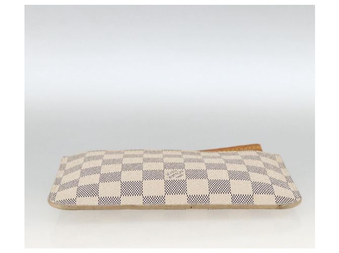 LOUIS VUITTON Damier Azur Neverfull PM Pouch Accessory Pouch LV Auth BA11621 - view 5