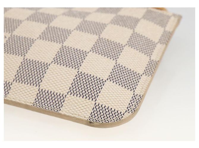 LOUIS VUITTON Damier Azur Neverfull PM Pouch Accessory Pouch LV Auth BA11621 - view 9