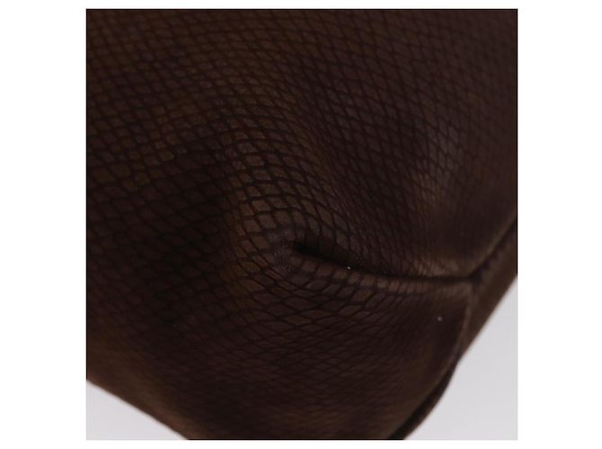 Borsa a Mano LOEWE in Camoscio Marrone Oro Auth SW2166 D'oro - vista 10