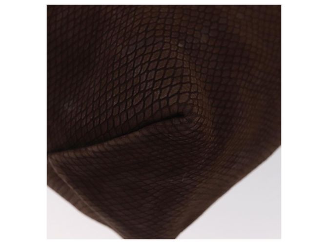 Borsa a Mano LOEWE in Camoscio Marrone Oro Auth SW2166 D'oro - vista 14