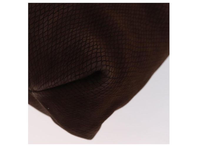 Borsa a Mano LOEWE in Camoscio Marrone Oro Auth SW2166 D'oro - vista 16
