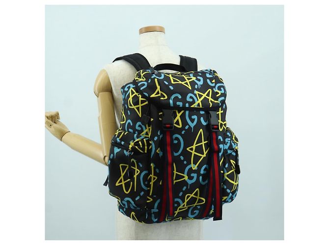 GUCCI Gucci Ghost Sherry Line Backpack Canvas Multicolor 429037 Auth gh1884M - view 28