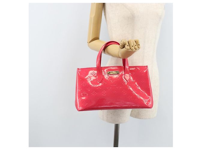 LOUIS VUITTON Borsa a Mano Monogram Vernis Wilshire PM Rose Pop M93643 Auth ep13926A Rosa - vista 23