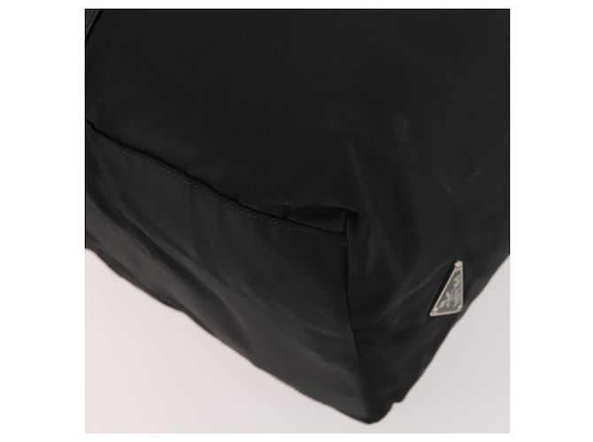 Borsa Boston PRADA in nylon nero argento autentica 173934 - vista 10