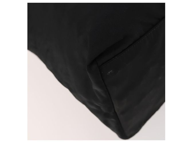 Borsa Boston PRADA in nylon nero argento autentica 173934 - vista 11