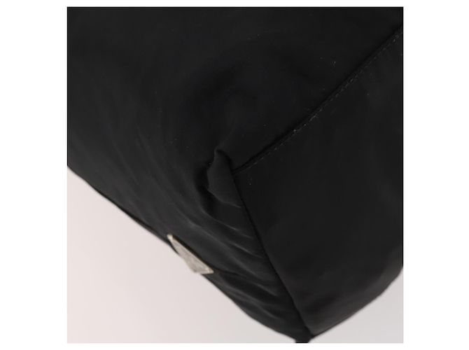 Borsa Boston PRADA in nylon nero argento autentica 173934 - vista 13