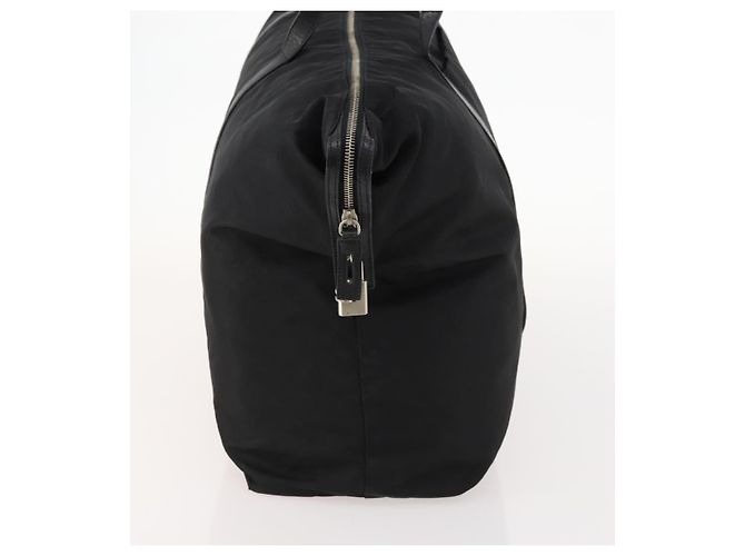 Borsa Boston PRADA in nylon nero argento autentica 173934 - vista 5