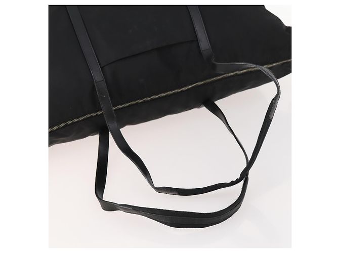 Borsa Boston PRADA in nylon nero argento autentica 173934 - vista 7