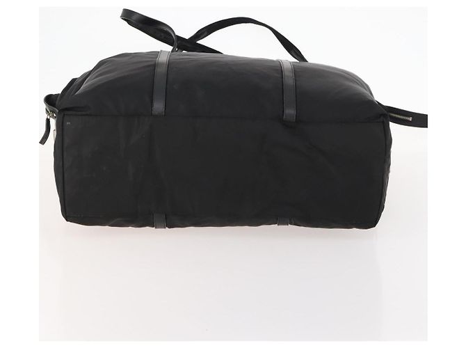 Borsa Boston PRADA in nylon nero argento autentica 173934 - vista 9