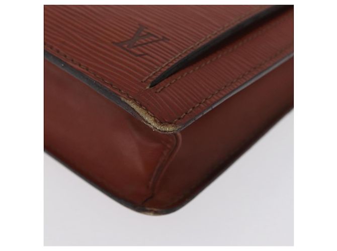 LOUIS VUITTON Borsa a Mano Dragonne Epi Serie Marrone M52618 LV Auth ti3804 - vista 10
