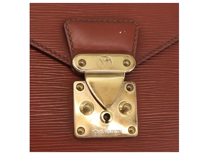 LOUIS VUITTON Borsa a Mano Dragonne Epi Serie Marrone M52618 LV Auth ti3804 - vista 13