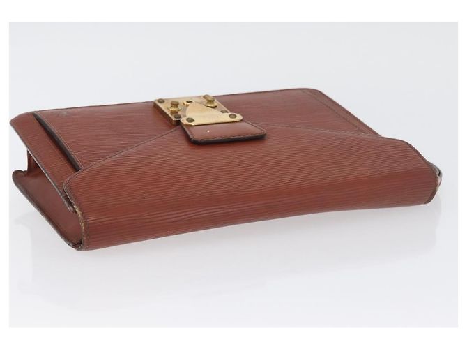 LOUIS VUITTON Borsa a Mano Dragonne Epi Serie Marrone M52618 LV Auth ti3804 - vista 6