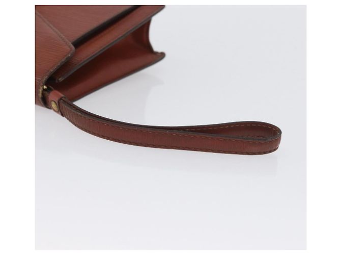 LOUIS VUITTON Borsa a Mano Dragonne Epi Serie Marrone M52618 LV Auth ti3804 - vista 7