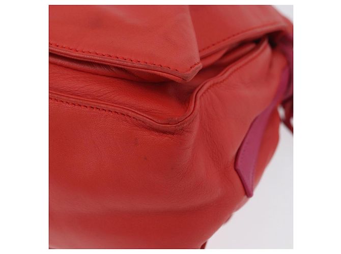 LOEWE Borsa a Spalla Anagram in Pelle Arancione Oro Auth ka3378A D'oro - vista 16