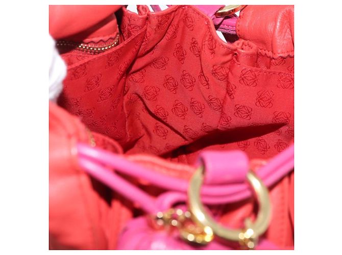LOEWE Borsa a Spalla Anagram in Pelle Arancione Oro Auth ka3378A D'oro - vista 18