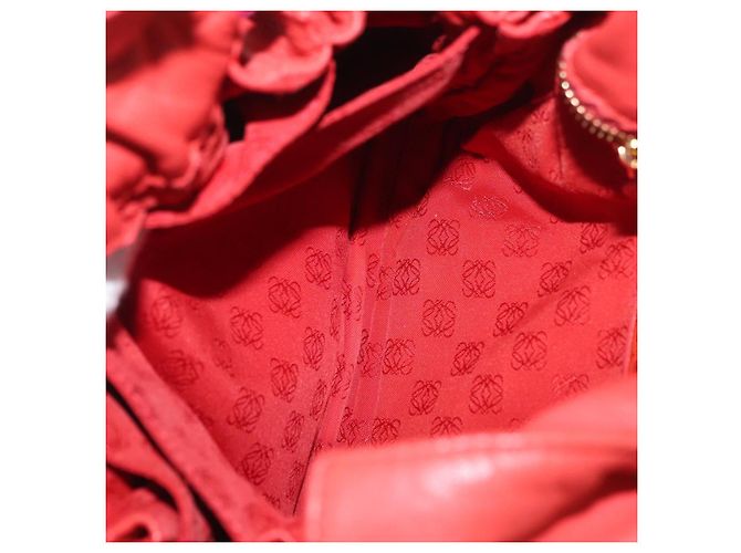 LOEWE Borsa a Spalla Anagram in Pelle Arancione Oro Auth ka3378A D'oro - vista 20